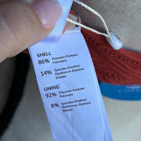 CUPSHE Criss Cross Self Tie Spaghetti Strap V Neck Bikini Top Women's Size Large - Picture 6 of 6